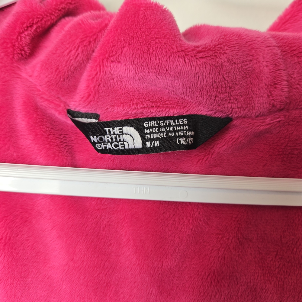 THE NORTH FACE Girls Jacket Eco Thermoball Parka Hooded Full Zip 10/12 Gray/Pink - Picture 4 of 8